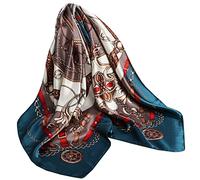 Ecroon Foulard Soie Ressentir Carré Femmes en Satin de soie Bandanas Cheveux Bandeau Mouchoir Echarpe Cheveux Etole