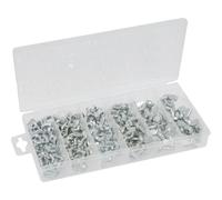 Ecrou à ailettes/papillon zingué blanc de m4 à m10 KLIPPER - 14166