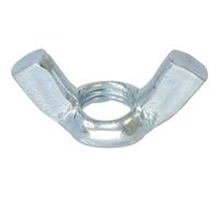 Ecrou à ailettes/papillon zingué blanc M10 - boîte de 100 - KLIPPER - 26715.100