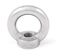 Écrou à Anneau 5 pièces en Acier Inoxydable 8 mm V4A AISI 316 écrou à œil résistant à l'eau salée et Boulon à œil de Sotech