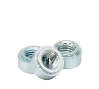 Écrou à auto-serrage en acier inoxydable 304, écrou à sertir galvanisé M2 M2.5 M3 M4 M5 M6 M8 M10, attaches de Machine-outil(Galvanised,M2-1 (20Pcs))