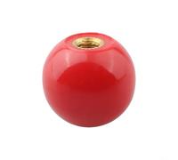 Écrou à bille avec poignée de qualité industrielle avec boule en bakélite et noyau en laiton pour tour mécanique du bois, verre, équipement pharmaceutique (M6-25rouge)