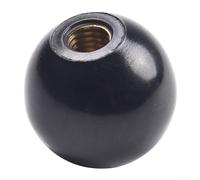 Écrou à bille pour machines-outils, noyau en laiton avec boule - Noir ou rouge, compatible avec tour, travail du bois, équipement alimentaire et pharmaceutique (M10-35BLACK)