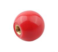 Écrou à bille pour machines-outils, noyau en laiton avec boule - Noir ou rouge, compatible avec tour, travail du bois, équipement alimentaire et pharmaceutique (M6-25rouge)