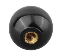 Écrou à bille pour machines-outils, noyau en laiton avec boule - Noir ou rouge, compatible avec tour, travail du bois, équipement alimentaire et pharmaceutique (M5-20BLACK)