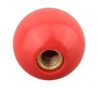 Écrou à bille pour machines-outils, noyau en laiton avec boule - Noir ou rouge, compatible avec tour, travail du bois, équipement alimentaire et pharmaceutique (pour M12-40RED)