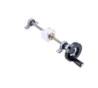 Écrou à billes en métal Vis guide volant Vis guide T12 12 mm 100 mm-600 mm + support vertical (100 mm)