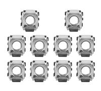 Écrou à cage en acier inoxydable M4 M5 M6 M8 304, écrou flottant carré, écrou carré à encliquetage for armoire de serveur montée en rack(10pcs,M5)