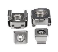 Écrou à cage imperdable Écrou flottant carré encliquetable en acier inoxydable 304 M4 M5 M6 M8(2Pcs,M4)