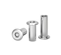 Écrou à capuchon à six pans creux en acier inoxydable M2-M10 304 | Grand connecteur de rivet hexagonal plat, insertion d'écrou de manchon de Joint(18mm,M8(D10mm)-1pcs)