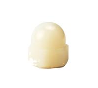 Écrou À Dôme Hexagonal En Nylon, 5 100 Pièces, M3 M4 M5 M6 M8 M10 M12 M14 M16 M18, Écrous Couvercle Plastique Noir/blanc, Hexagone Gland(White,M6 (50pcs))