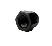 Écrou À Dôme Hexagonal En Nylon, 5 100 Pièces, M3 M4 M5 M6 M8 M10 M12 M14 M16 M18, Écrous Couvercle Plastique Noir/blanc, Hexagone Gland(Black,M6 (50pcs))