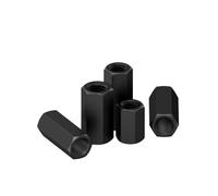 Écrou à douille hexagonale, écrou de tige long, 5 pièces M20 long écrou d'accouplement hexagonal avec filetage écrou d'accouplement de tige hexagonale pour tige en acier au carbone, écrous d'embrayage