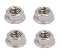 Écrou à embase hexagonale SOURCING MAP 4pcs 3/8""-16 UNC Filetage hex acier inox 304 écrou embase dentelé glissière