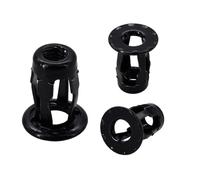 Écrou à expansion à pétales, Écrous à rivets en métal en forme de pétale en acier, écrous multicolores, plusieurs tailles, 40/60 pièces(Nut Only(Black),M4x20(40Pcs))