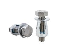 Écrou à expansion à pétales, Écrous à rivets en métal en forme de pétale en acier, écrous multicolores, plusieurs tailles, 40/60 pièces(External Head(Silver,M4x16(60Pcs))