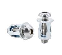 Écrou à expansion à pétales, Jack Nuts Rivet Nut Bolt Kit Forme De Pétale Multicolore M4 M5 M6 M8 20/30/50Pcs(Round Head (Silver),M4x20(50Pcs))