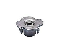 Ecrou à frapper à pointes acier brut D22xP11mm, diamètre de perçage 10mm, M8, 4 pièces.