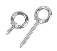 Écrou à œil de levage autotaraudeur en acier inoxydable 304, M4 M5 M6 M8 M10 M12, boulon de levage, œil de mouton, anneau circulaire, crochet autotaraudeur(M8x20mm)