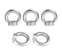 Écrou À Œil En Acier Inoxydable 304, 5 Pièces M6 : Fixation Par Écrou Fileté Pour Usage Intérieur Et Extérieur, Pour Levage Et Suspension