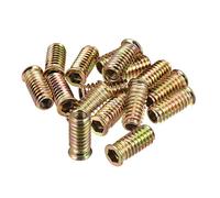 Écrou à insérer pour bois SOURCING MAP M8x30mm Fileté Inserts pour Bois Hexagonal Douille Entraînement Meubles Visser Ecrou 16pcs