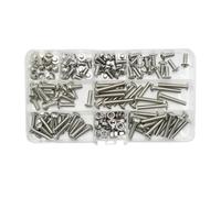 Écrou à insertion thermique en laiton, thermofusible et acier inoxydable, jeu de vis douille hexagonale, imprimante 3D, écrous cuivre, boulon fileté pour Vélo Moto Auto(150pcs M5)