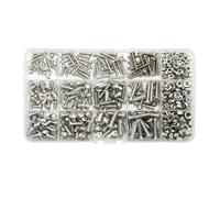 Écrou à insertion thermique en laiton, thermofusible et acier inoxydable, jeu de vis douille hexagonale, imprimante 3D, écrous cuivre, boulon fileté pour Vélo Moto Auto(434pcs M3M4M5)