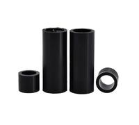 Écrou à main 50-100 pièces M3.2- M12.2 noir ABS Non fileté creux en Plastic entretoises ronde creuse entretoise rondelle PCB Support TV installer colonne pilier(4mm(100Pcs),M6.2 (OD9))