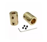 Écrou à main Adaptateur de manchon de connecteur de Transmission, coupleur d'accouplement d'arbre de moteur rigide en laiton 3.17-12MM pour bateau RC voiture avion 1 pièces(5-5mm(1pcs))