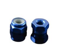 Écrou à main Écrous de blocage en aluminium anodisé coloré, 2/5/10 pièces, M2, M2.5, M3, M4, M5, M6, M8, hexagonaux, en Plastic, autobloquants(Royal blue,M5-10pcs)