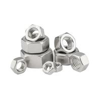 Écrou à main Écrous hexagonaux à rotation inversée, filetage à gauche, M3, M4, M5, M6, M8, M10, M12, M16, M20, en acier inoxydable 304, 1 à 50 pièces(M10-5pcs)