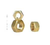 Écrou à main Écrous hexagonaux filetés métriques en laiton massif, 1 à 100 pièces, M1,4 M2 M3 M4 M5 M6 M8 M10 M12 M14 M16 M20, pour vis à boulon(M16 (1Pcs))