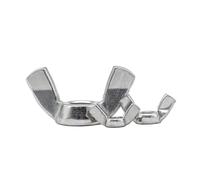 Écrou à main Lot de 2 à 10 écrous papillon à oreilles M3 M4 M5 M6 M8 M10, en acier inoxydable/zingué, à serrage manuel(Stainless steel,M3 10pcs)
