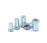Écrou à main Lot de 3 à 30 écrous à riveter en acier au carbone 304 en acier inoxydable M3 à M8, étanches, auto-serrants, pour plaques minces(Galvanized,M3-2(30pcs))