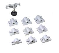 Écrou à main Lot de 4 supports de plaque de profilé en aluminium, coussinet de pied, connecteur de roue pivotante, support de code d'angle extrudé fixe pour profilés en aluminium 20/30/40(40-M8)