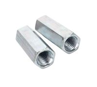 Écrou à main Lot de 5/10 écrous de couplage à tige hexagonale, écrou fileté de connexion, écrou hexagonal long M6 M8 M10 M12 M14 M16 M18 M20(5pcs,M14x45)