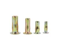 Écrou à main Lot de 5 à 20 écrous à riveter M5-M8 en métal expansible en forme de pétale, écrous à expansion, écrous de serrage pour panneau(Zinc Slotted,M8 (5Pcs))