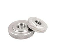 Écrou à main moleté à tête fine en acier inoxydable 304 M3M4M5M6M8M10M12 Écrou à tête plate GB807(M8-5pcs)