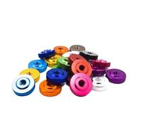 Écrou à oreilles fin et coloré en aluminium, lot de 5 ou 10 pièces, M3, M4, M5, M6, M8, à serrer à la main(Green,M5 10pcs)