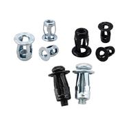Écrou à pétale de vis d'expansion en acier au carbone plaqué zinc | M4/M5/M6/M8 5/10 pièces : tringle à rideau, cadre, armoire, panneau, support.(Phillips Flat(Black),M8x21(10Pcs))