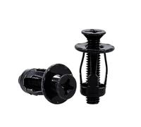 Écrou à pétale de vis d'expansion en acier au carbone plaqué zinc | M4/M5/M6/M8 5/10 pièces : tringle à rideau, cadre, armoire, panneau, support.(Phillips Flat(Black),M4x20(10Pcs))