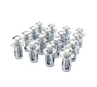 Écrou à pétale de vis d'expansion en fer | Kit d'ancrage mural robuste for plâtre de cloison sèche et montage sur panneau(12PCS,M6x25mm)