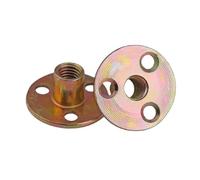 Écrou à plaque en fer, Verrou de comptoir for meubles, verrouillage à trois trous, disque M8 M10, lot de 3