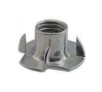 Écrou à quatre griffes zingué, Écrous à quatre griffes zingués M3 M4 M5 M6 M8 M10, 50 pièces, écrous en T for haut-parleur, borgnes, quincaillerie for meubles(M8)