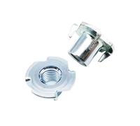 Écrou à quatre griffes zingué, Lot de 10 écrous haut-parleur à quatre griffes en acier épais M4 M5 M6 M8 M10, T insertion borgne(M8x12)