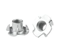 Écrou à quatre griffes zingué, Lot de 5 à 50 écrous quatre griffes zingués M3 M4 M5 M6 M10 M12 for haut-parleur, en T borgnes(50pcs,M3)