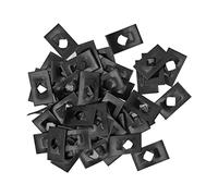 Écrou à ressort en plaque d'acier au carbone M4, clip unilatéral pour l'entretien automobile et la fixation de panneaux avec finition noire - Fixation M4 pour grilles, pare-chocs