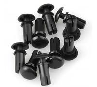 Écrou à rivet en nylon de type R R2024-R6080, clip de fixation for carte d'ordinateur, rivets à poussoir, rivets expansibles en plastique de type R blancs/noirs(Black,R 5055(100 Pcs))