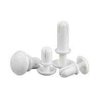 Écrou à rivet en nylon de type R R2024-R6080, clip de fixation for carte d'ordinateur, rivets à poussoir, rivets expansibles en plastique de type R blancs/noirs(White,R 4060(100 Pcs))