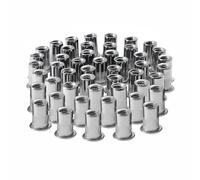 Écrou à Rivet Fileté en Acier Inoxydable, Tête Plate, 50 Pièces, M6, Pour Inserts Filetés M6